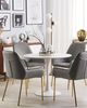 Esszimmerstuhl grau Samtstoff 2er Set LOVERNA Bild 3