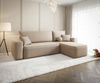Ecksofa Schlafsofa Sofa AGEPO Stoff Curio Toffee Ottomane Rechts Bild 2