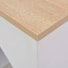 Bartisch, Stehtisch, Bistrotisch mit Schrank Weiß 115 x 59 x 200 cm Bild 4