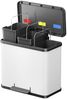 Hailo Tretmülleimer Oko Trio Plus Größe L 3×9L Weiß 0633-230 415433 Bild 4