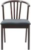 vidaXL Esszimmerstuhl 2 pcs Hellbraun und Schwarz Solides Gummiholz 42020394 Bild 5
