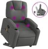 vidaXL Massagesessel mit Aufstehhilfe Dunkelgrau Stoff 3204381 Bild 2