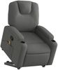 vidaXL Massagesessel mit Aufstehhilfe Dunkelgrau Stoff 3204381 Bild 3