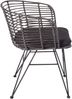 Esszimmerstuhl Rattanstuhl Farbe anthrazit inkl. Sitzkissen NAIROBI 80553351 Bild 4