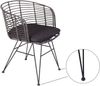 Esszimmerstuhl Rattanstuhl Farbe anthrazit inkl. Sitzkissen NAIROBI 80553351 Bild 3