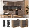 Spülenunterschrank R-Line Edelgrau 80 cm AP Marmor Vicco Bild 4