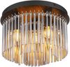 Ausgefallene LED Deckenleuchte mit Rauchglas Stäben, Ø 32cm Bild 2