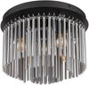 Ausgefallene LED Deckenleuchte mit Rauchglas Stäben, Ø 32cm Bild 5