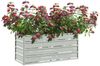 vidaXL Garten-Hochbeet 100x40x45 cm Verzinkter Stahl Silber 316897 Bild 3