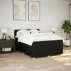 vidaXL Boxspringbett mit Matratze Schwarz 140x200 cm Stoff 3287474 Bild 3