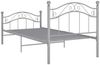 vidaXL Metallbett, 100x200 cm, Grau Bild 5