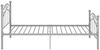 vidaXL Metallbett, 100x200 cm, Grau Bild 4