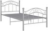 vidaXL Metallbett, 100x200 cm, Grau Bild 2
