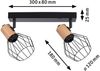 Paulmann 66767 Spotlight Lanka 2-flammig E14 230V max. 20W Schwarz Holz Bild 3