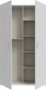 Forte HOME NOOK Mehrzweckschrank, modern mit 2 Türen, Holzwerkstoff, Weiß, 119,5x210,5x42 cm Bild 4