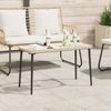 vidaXL Gartentisch Natur 80 x 40 x 45 cm Poly-Rattan 42010365 Bild 3