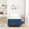 vidaXL Bettrahmen mit Matratze Blau 90 x 190 cm Stoff 3398905 Bild 3