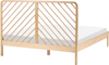 Bett mit Lattenrost Kiefernholz SEPHOS 160x200 cm Hellbraun Bild 5