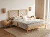 Bett mit Lattenrost Kiefernholz SEPHOS 160x200 cm Hellbraun Bild 3