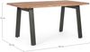 Esstisch Noranes aus Akazienholz, modern mit Metallgestell, natur, 160 cm für 4–6 Personen Bild 5