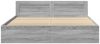 vidaXL Bettgestell mit Kopfteil Grau Sonoma 180x200 cm Holzwerkstoff 3295546 Bild 5