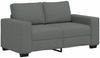 vidaXL 2-tlg. Sofagarnitur mit Kissen Dunkelgrau Stoff 3324732 Bild 4