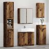 vidaXL Badezimmerschrank-Set mit Regal mit Tür Altholz Holzwerkstoff 3415679 Bild 4
