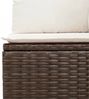 vidaXL 10-tlg. Garten-Sofagarnitur mit Kissen Braun Poly Rattan 3219453 Bild 3