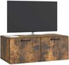 vidaXL Wandmontierter TV-Schrank Geräucherte Eiche 78,5 x 41 x 30 cm 899030 Bild 2