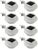HAC24 LED Dachrinnenleuchte 8x Dachrinnenlampe Dachrinnen Lampe Regenrinne Solarleuchte, LED fest integriert, Kaltweiß, Je 3 LEDs Kaltweiß inkl. Befestigungsmaterial Bild 5