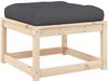 vidaXL Gartenhocker mit Kissen Massivholz Kiefer 844699 Bild 2