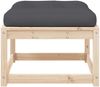 vidaXL Gartenhocker mit Kissen Massivholz Kiefer 844699 Bild 5