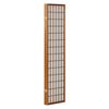Paravent Raumteiler 4 teilig, Holz Reispapier Braun & Weiß Bild 4