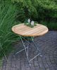 Klapptisch Holztisch Gartentisch Tisch rund Gestell verzinkt 70cm Bild 2