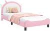 vidaXL Kinderbettgestell mit Kopfteil Rosa 80 x 200 cm PU 42011231 Bild 2