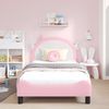 vidaXL Kinderbettgestell mit Kopfteil Rosa 80 x 200 cm PU 42011231 Bild 3