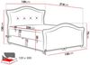 Boxspringbett Bedran Lux, Blau, 120x200 cm Bild 4