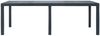 vidaXL Gartentisch, Kunststoff Rattan-Optik anthrazit, 220 x 90 x 72 cm Bild 2