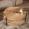 Bronx71 Couchtisch Rio rund Ø 90 cm Eiche hell Bild 4
