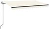 vidaXL Markise Automatisch Einziehbar 450x350 cm Creme 3069207 Bild 2