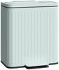 HOMCOM Mülltrennsystem 2x20 Liter Treteimer mit Soft-Close-Deckel Offenhaltefunktion Pedal, Grün, 45,5 x 36,5 x 51 cm Bild 2