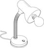 Eglo 9228 Büroleuchte BASIC 1 Kunststoff, Stahl, schwarz E27 max. 1X40W H:30cm mit Wippschalter Bild 4