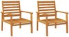 vidaXL 3-tlg. Garten-Lounge-Set Massivholz Akazie 3211806 Bild 4