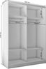 AX LIVING Cabinio Kleiderschrank 150 Breite Weiß mit Artisan Lamellen Bild 4