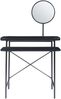 Schminktisch Hjelmeland mit Spiegel 129x80x44 cm Schwarz [en. casa] Bild 4