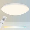 Briloner Leuchten LED Deckenleuchte 3367216 VERB, LED fest integriert, Neutralweiß, Kaltweiß, Warmweiß, Sternenhimmel, 38x6,5cm, Weiß, 23W, Wohnzimmer, Schlafzimmer, Küche Bild 4