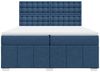 vidaXL Boxspringbett mit Matratze Blau 200x200 cm Stoff 3291795 Bild 4