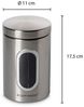ECHTWERK stilvolle Vorratsdosen Single-Brushed, zur Aufbewahrung von Mehl/Zucker/Müsli/Tee, Metalldose mit Luftdichtem Deckel und großem Sichtfenster, Fassungsvermögen 1, 4L Bild 3
