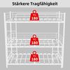 ANYSUN Etagenbett Schweres Dreifach-Rahmenbett,Kinderbett Metallbett (Dreierbett 90x200 cm mit eingebauter Leiter und durchgehendem Geländer), bodensicher für Kinder/Jugendliche/Erwachsene, Schlafzimmer/Schlafsaal Bild 3