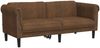 vidaXL 3-tlg. Sofagarnitur Braun Samt 3209218 Bild 5
